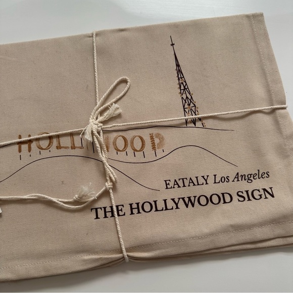 NWT Eataly Los Angeles Hollywood Limited Edition Table Cloth / Kitchen Towel - Picture 5 of 6